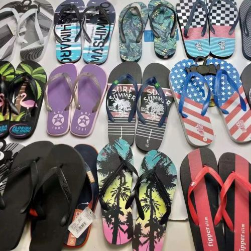 miscellaneous pe flip flops 45 degrees soft hardness men‘s and women‘s beach shoes flip flops