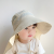 Summer Thin Quick-Drying Children's Sunshade Hat Spring and Autumn Travel Male and Female Baby Big Brim Neck Protection