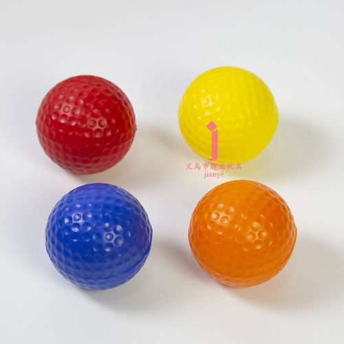 63mm golf pu head cover boxing ball golf soft ball colorful golf sponge soft practicing ball