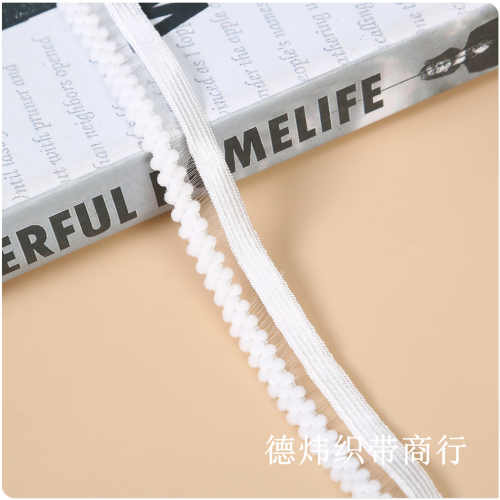1.2 Wide Lace Neckline Lace Ribbon Home Textile Curtain Underwear Clothing Decoration White Full Nylon Elastic Belt