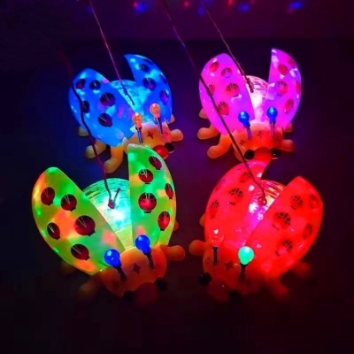 New Luminous Rope LADYBIRD Universal Beetle Light Music Electric Toy Night Market Stall