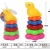 Children's Rainbow Tower Jenga Toys Bricks Pro Colorful Throw the Circle Baby Lion Layer-by-Layer Early Education Toys