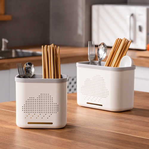金利娴子日式筷子笼家用厨房筷子篓餐具勺子沥水架简约筷子置物架