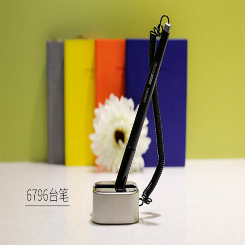 6796 Front Desk Counter Black Ink Gel Pen Fixed Desktop Pen
