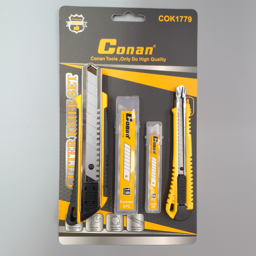 Utility Knife Set with Blade 18mm Hardware Hand Tool Conan