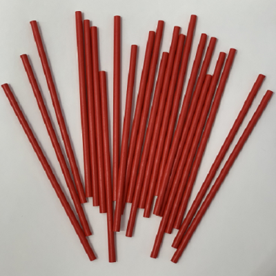 [Junke] Eco Paper Straw Big Red Drink Creative Glass Straw Color Art Straws