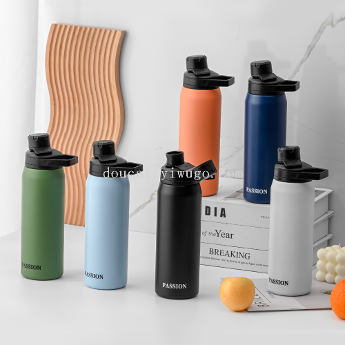 Large capacity 304 stainless steel thermos mug with multiple colors color box packaging can be customized
