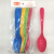 Plastic Spoon Children Spoon Nordic Color Spork Sauce Butterfly Color Spoon