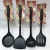 Silicone Spatula Silicone Spoon Silicone Spatula Silica Gel Strainer Silicone Rice Spoon Red and Black Sprinkling Point