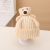 Boys and Girls 2023 Autumn and Winter Warm Wool Hat Cartoon Bear Handmade Knitted Hat Baby Sleeve Cap Children Hat