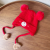 2023 Autumn and Winter New Children's Knitted Hat Cartoon Embroidered Bear Double Ball Baby Hat Baby Warm Earmuffs Hat
