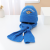 Children's Woolen Cap Autumn and Winter Boy Knitted Hat Girl Hat Scarf Two-Piece Set Kids Cute Embroidery Sleeve Cap