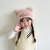  Autumn and Winter New Children's Hat Scarf Set Medium and Big Children Boys and Girls Baby Knitted Hat Warm Wool Hat