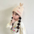 Autumn and Winter New Children's Hat Scarf Two-Piece Set Cartoon Rabbit Ears Knitted Hat Boys and Girls Baby Wool Cap