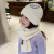 Winter Children's Hat Scarf Set Medium and Large Children Woolen Knitted Hat Boys and Girls Students Thickened Warm Two-Piece Suit