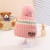 2023 Autumn and Winter Children's Knitted Hat Striped Baby Earmuffs Hat Young and Older Boys and Girls Fluffy Ball Cap