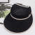 2024 New Big Brim Visor Straw Hat Women's Ponytail Sun Hat Face Cover Sun-Proof Breathable Thin Sun Hat