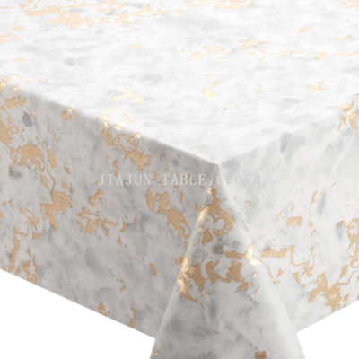 FG Nordic Ins Gold-Coated Waterproof Oil-Proof Environmentally Friendly PVC Tablecloth