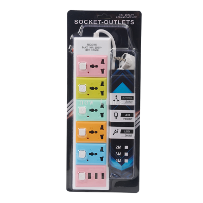 Foreign Trade Usb Socket Multi-Bit Color Socket Argentina Socket African Socket Usb Socket Patch Board