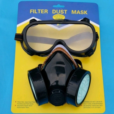 Double-Tank Dust Mask Goggles Two-Piece Set