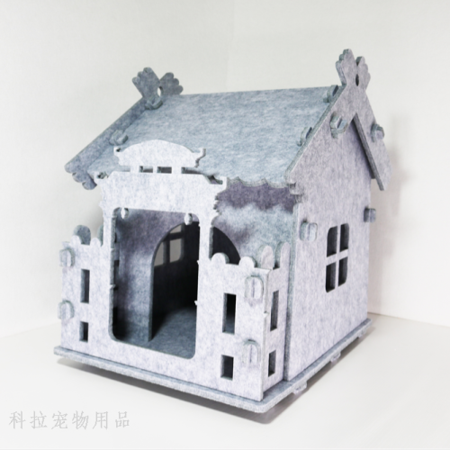 antique pet house felt  bed factory direct sales splicing mortise and tenon structure environmental protection material big and small dogs 