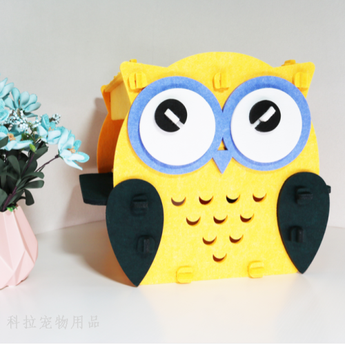owl  scratch board integrated  nest detachable assembled pet thiened room new felt  bed four seasons universal