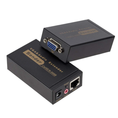 Vga-100ms Network Extender Extension 100M with Audio Vga Cable Signal Amplification Enhancement Transmitter