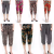 2023 Summer Middle-Aged and Elderly Women's Leggings Printed with Pockets Cropped Ice Silk Large Size Bloomers Stall Hot Sale