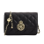 Factory Direct Sales Magnetic Snap Sewing Thread Crossbody Bag Pu Diamond Plaid Chain Bag