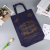 Non-Woven Hot-Pressed Handbag Customized Film Color Printing Ad Bag Wine Real Estate Promotion Tee-Dimensional Cloth Bag Customized