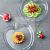 Fenix Tempered High Temperature Resistant Glass Plate Children's Creative Fruit Western Food Snack Plate Dish Apple Plate