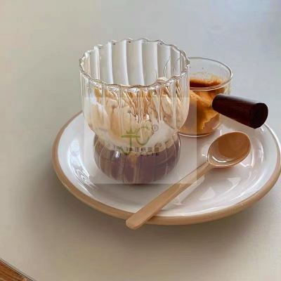 Modern Housewife Ins Style Coffee Cup Household Good-looking Glass Water Cup Summer Female New Milk Juice Glass