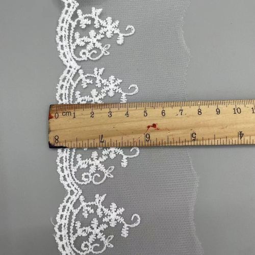 triangular binder mesh embroidery lace