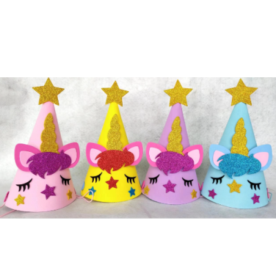 Party Birthday Hat animal pattern colorful powder Decoration Happy Birthday Party Decoration