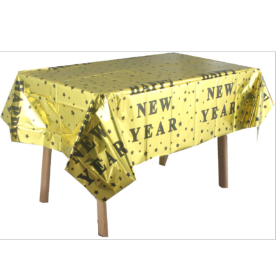 Lanfei happy new year series aluminum foil table cloth