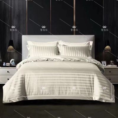 Cross-Border Amazon Fitted Sheet Three Or Four Piece Suit Hotel Bed Sheets Pillowcase Wish Brushed Bedding Factory Customization H