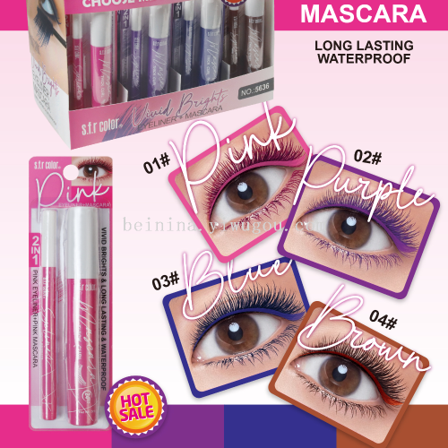 Color Mascara + Color Eyeliner