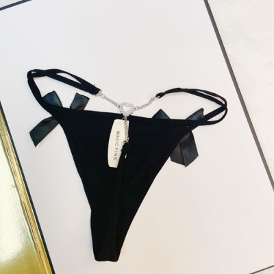 Women's Metal Chain Sexy Strap Thongs T Back G-string Underwear Panties