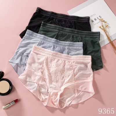 9365 Magic Box Mystery Sexy Ladies Mid Waist Thin Shorts Transparent Lace Briefs Mesh