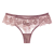 ThongV3.European and American Sexy Hollow Flower Lace Women's Low Waist T-Shaped Panties T-Back V-Shaped Lace Beautiful Hip