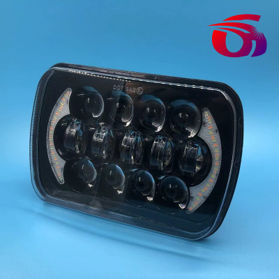 Shepherd LED Headlight Suitable for JK Square Headlight 105W Chenoji Headlight Modified Turn Signal 7-Inch off-Road Lamp