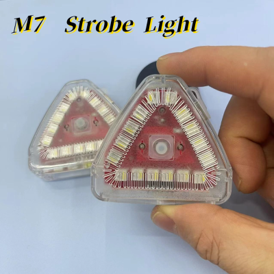 Motorcycle M7 Remote Control Triangle Strobe Light Aircraft Light Wireless Highlight Multicolor UAV Strobe Light