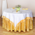 Factory Direct Supply Wedding Floral Tablecloth Large round Table Hotel Activity Tablecloth Hotel Table Cloth Hem Jacquard Tablecloth
