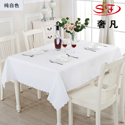 Solid Color Simple Modern Hotel Conference Tablecloth Restaurant Restaurant Tablecloth Rectangular Plain Weave Dustproof Cover Cloth Cloth for Street Vendor Stall