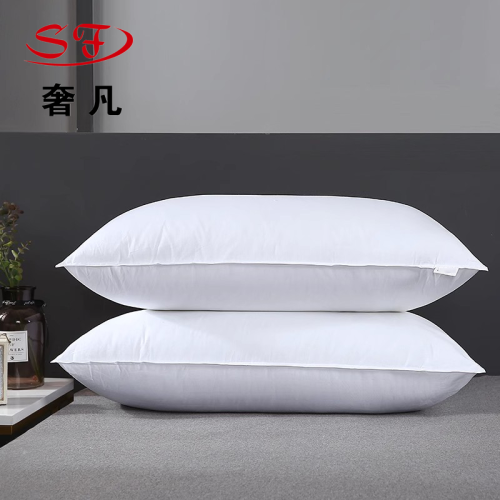 hotel cloth product bedding pure cotton all cotton feather velvet non-deformation slow rebound pillow pillow