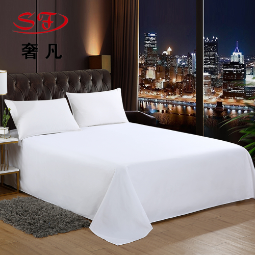 hotel hotel white cloth product bedding cotton 60 pieces tribute satin bed sheet single product special single double