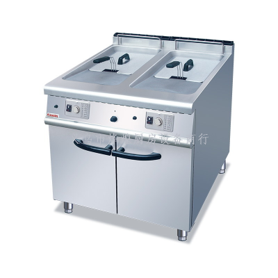 Commercial Vertical Gas Fryer Liquefied Gas High-Power French Fries Fried Chicken 40L Large Capacity