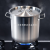 Stainless Steel 45 Composite Bottom Bucket Commercial Soup Bucket Household Kitchen Soup POY Double Ears with Lid Multi-Purpose Bucket