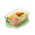 High Borosilicate Heat-Resistant Glass Crisper Large and Long Two Separated