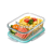 High Borosilicate Heat-Resistant Glass Crisper Large and Long Two Separated